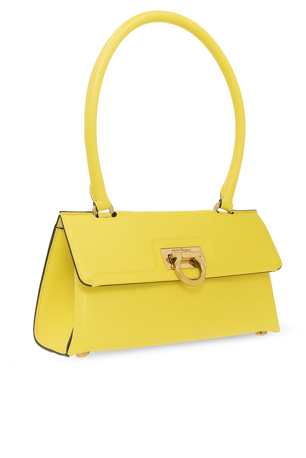 Yellow Leather handbag Salvatore Ferragamo Salvatore Ferragamo dotted Gancini loafers SchaferandweinerShops KR